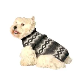 Grey Diamonds Dog Sweater