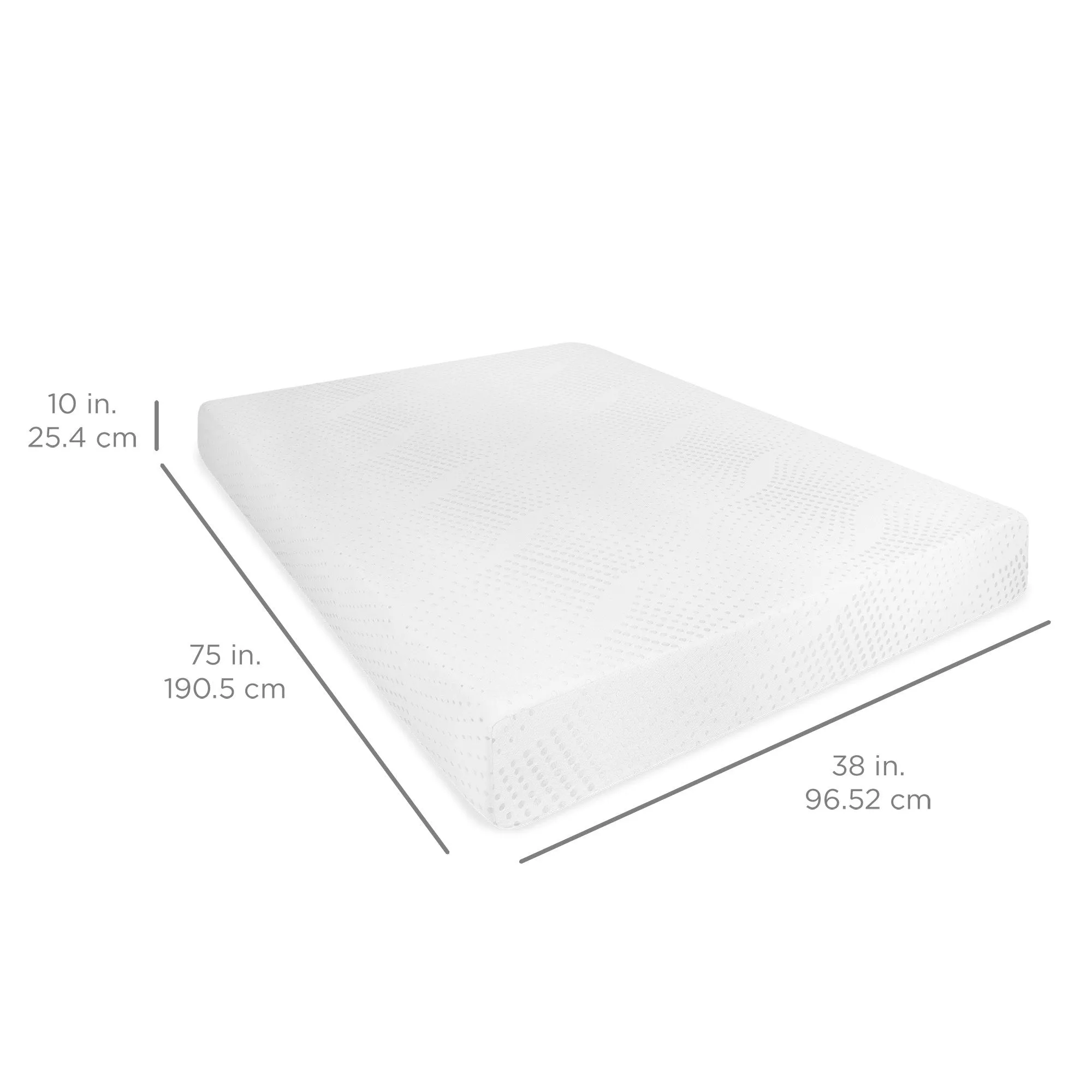 10in Dual Layered Mattress w/ Gel Memory Foam