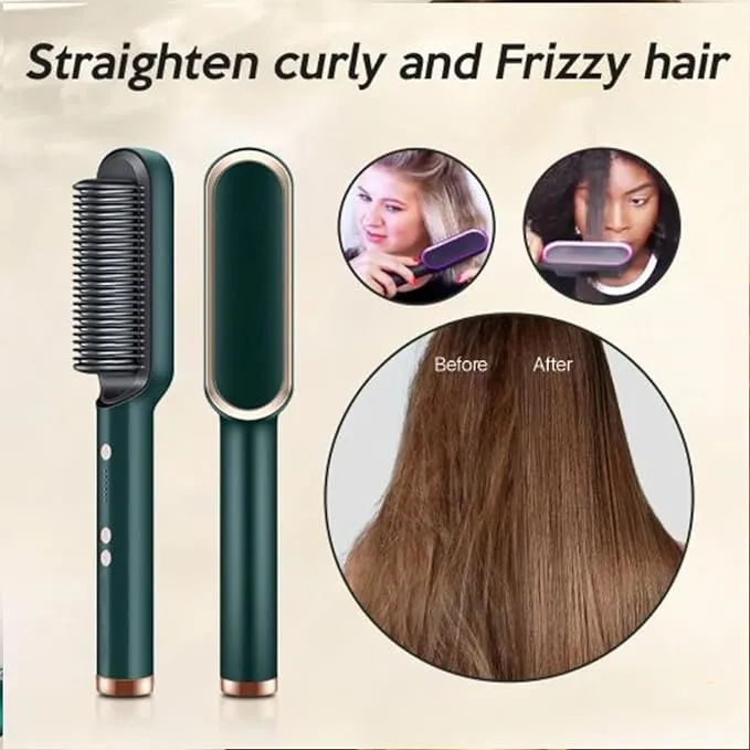 2 in 1 Multifunctional Electric Brush Hair Straightener Comb