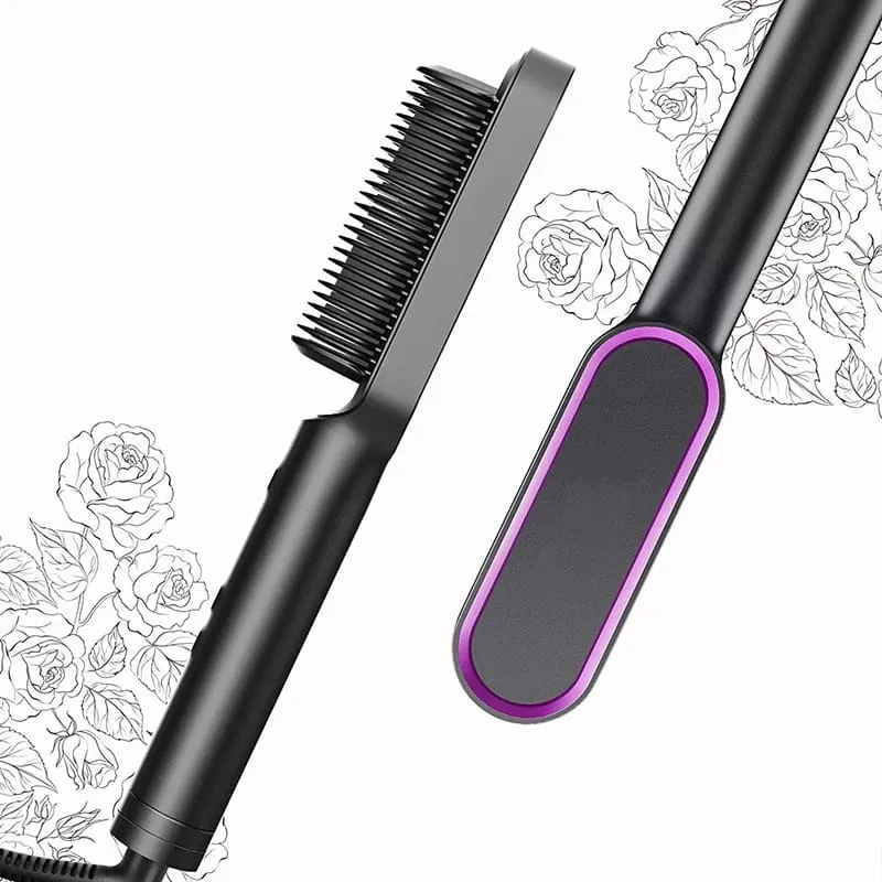 2 in 1 Multifunctional Electric Brush Hair Straightener Comb