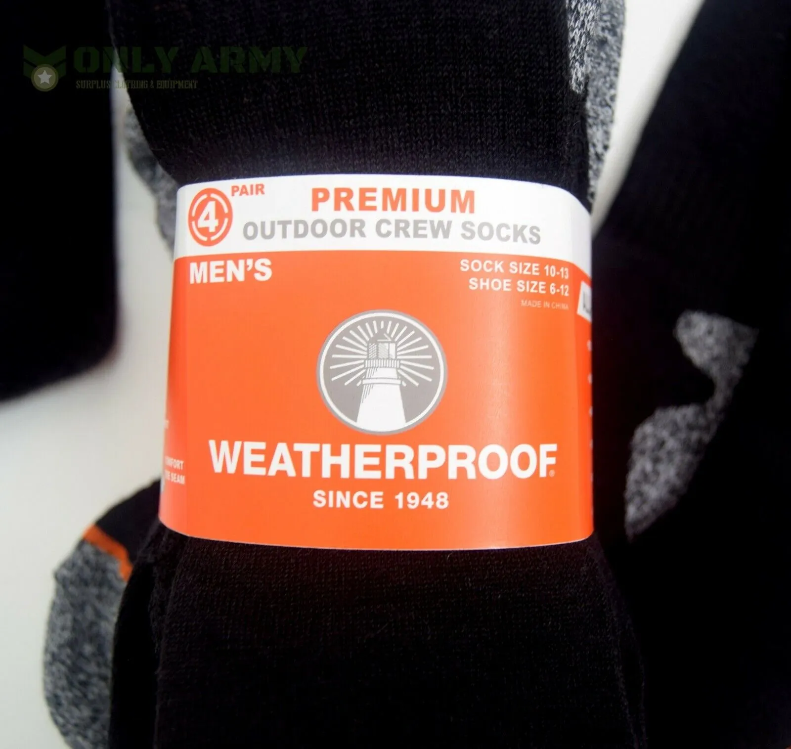 4 x Pairs Outdoor Crew Socks WEATHERPROOF® Thermal Cushioned Work Hiking Walking