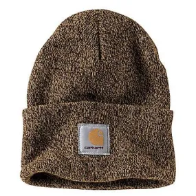 A18 Knit Cuffed Beanie - Dark Brown/Sandstone