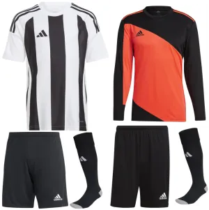 ADIDAS STRIPED 24 KIT BUNDLE WHITE BLACK