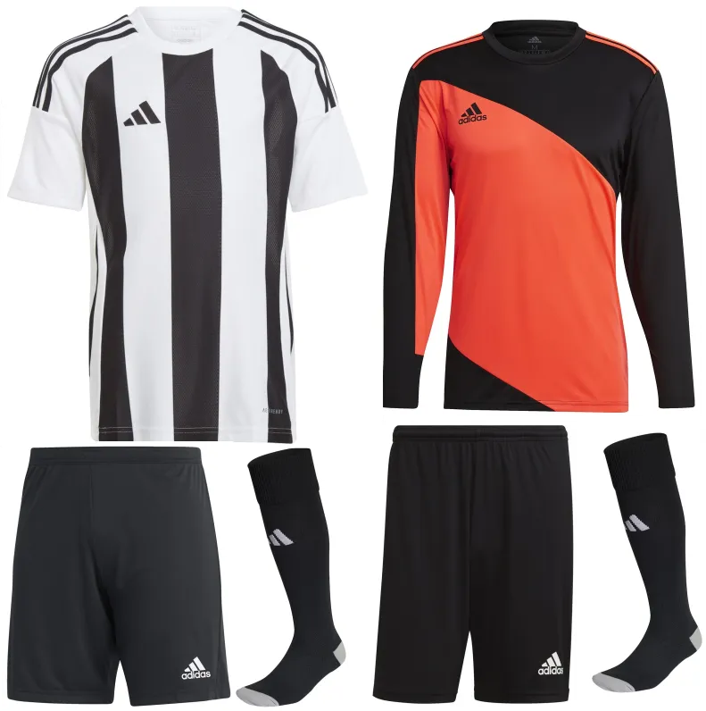 ADIDAS STRIPED 24 KIT BUNDLE WHITE BLACK