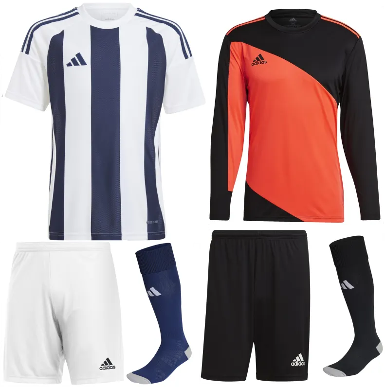 ADIDAS STRIPED 24 KIT BUNDLE WHITE NAVY