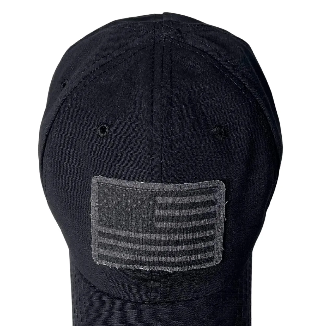 American Flag Patch Blacked Out Range Hat