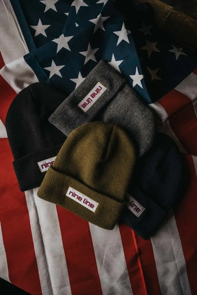 American Made Knit Cuffed Beanie