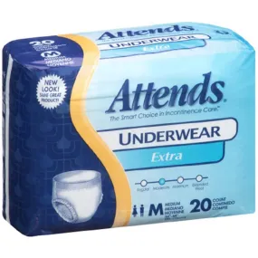 Attends AP0720 Extra Absorbency Protective Underwear Medium 34" to 44" Pack of 20