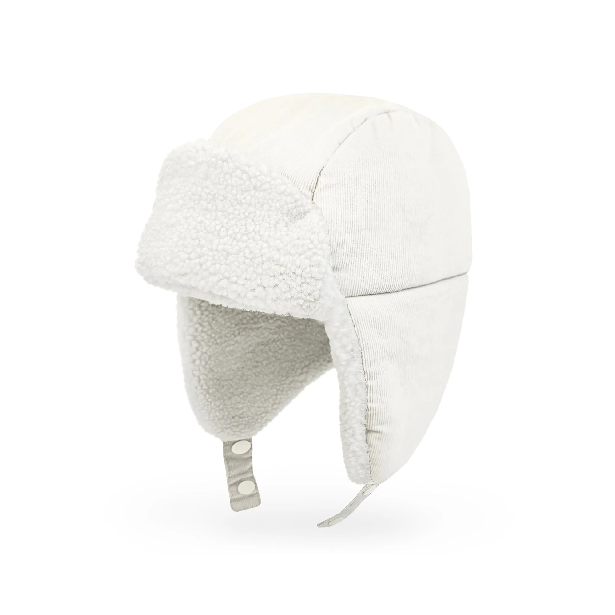 Baby Trapper Hat Toddler Winter Corduroy Ear Flap Hat | Beige