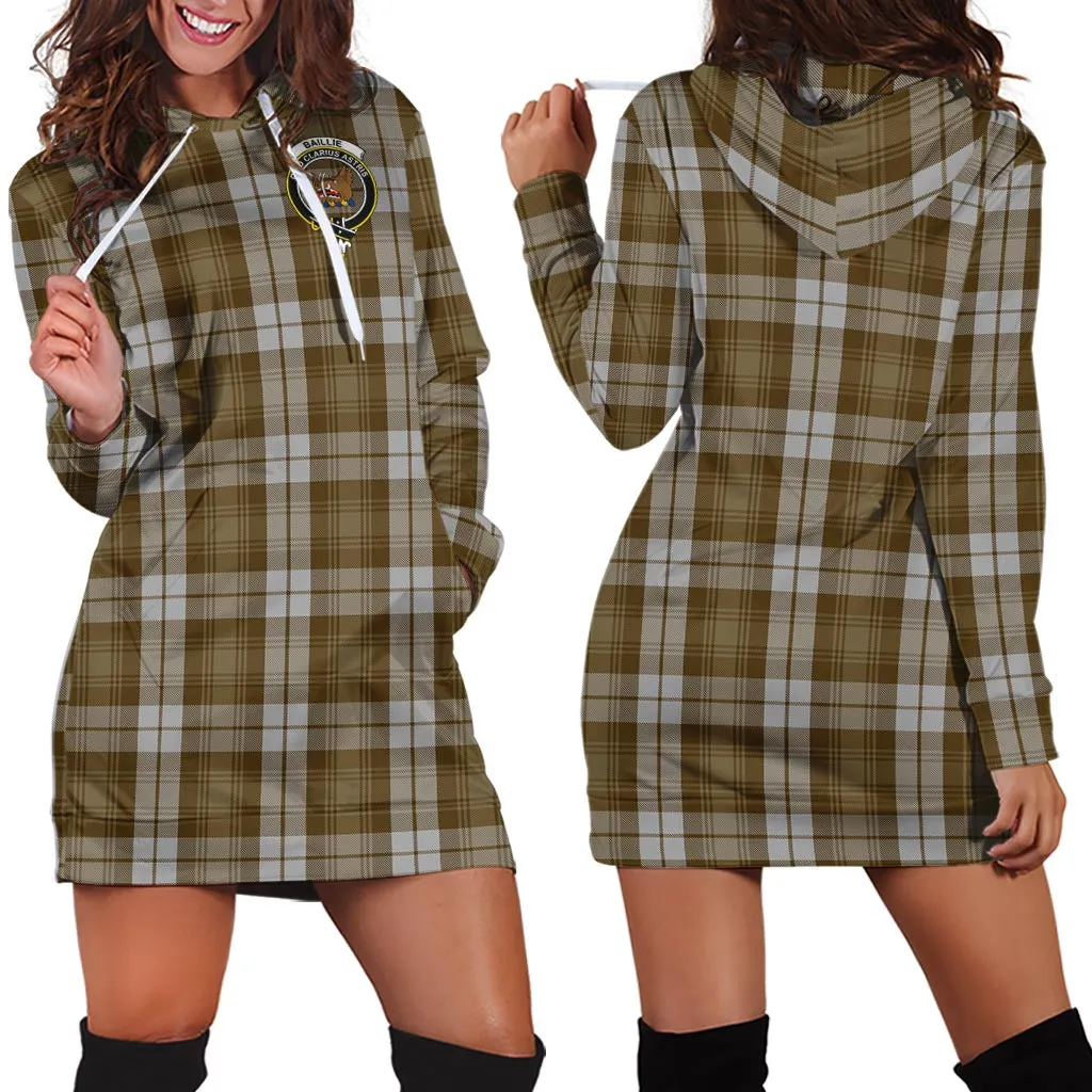 Baillie Dress Tartan Hoodie Dress with Family Crest