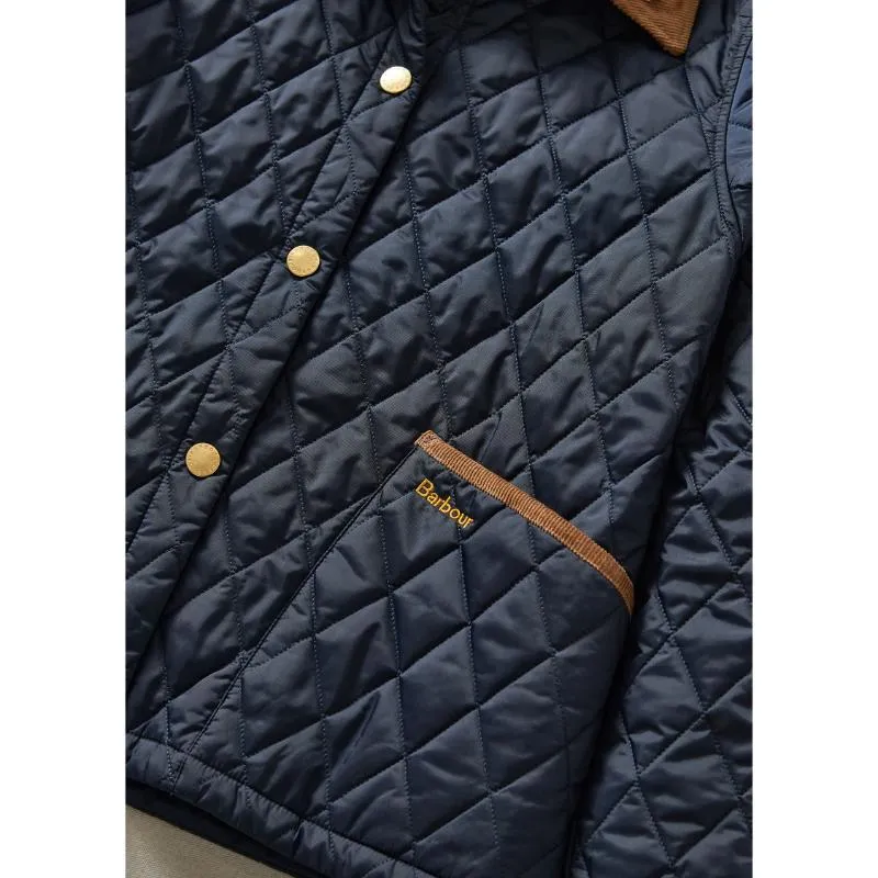 Barbour 30th Anniversary Cropped Ladies Liddesdale Jacket - Navy/Classic