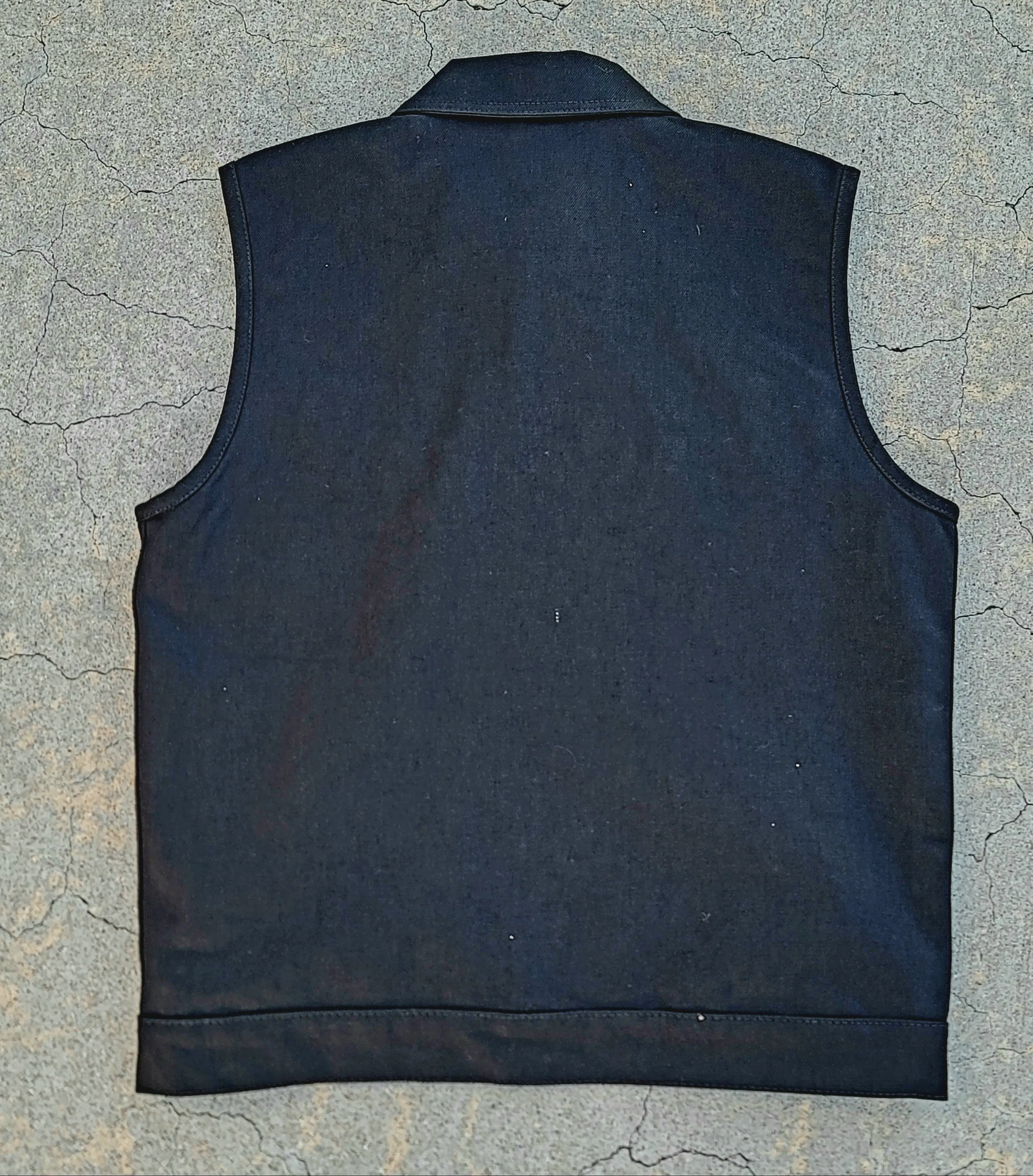 (Battle Vest) Black Denim Vest