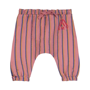 BBTR-VERTICAL STRIPES BABY TROUSER-Dusty pink