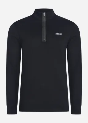 Beaker half zip - black