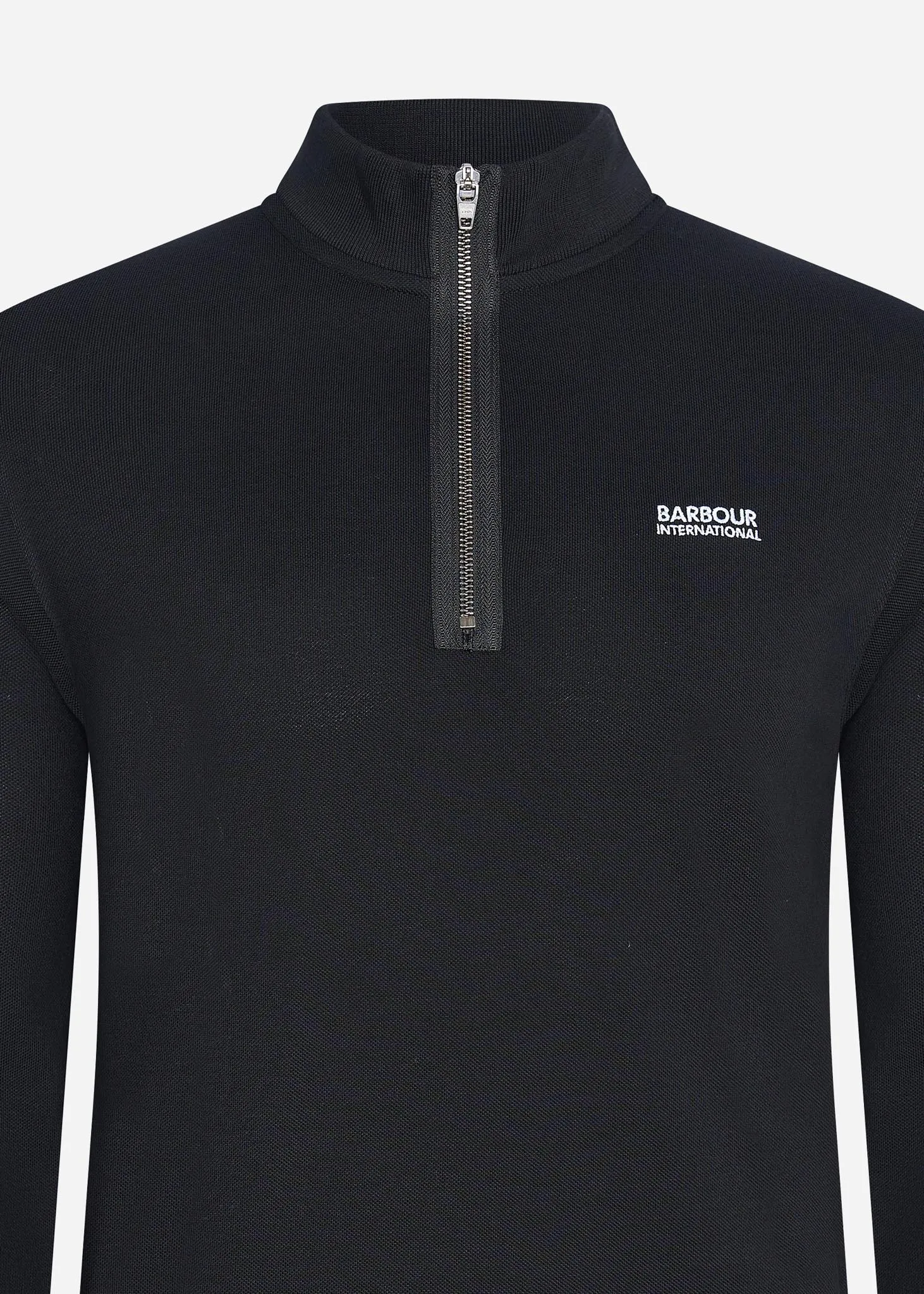 Beaker half zip - black