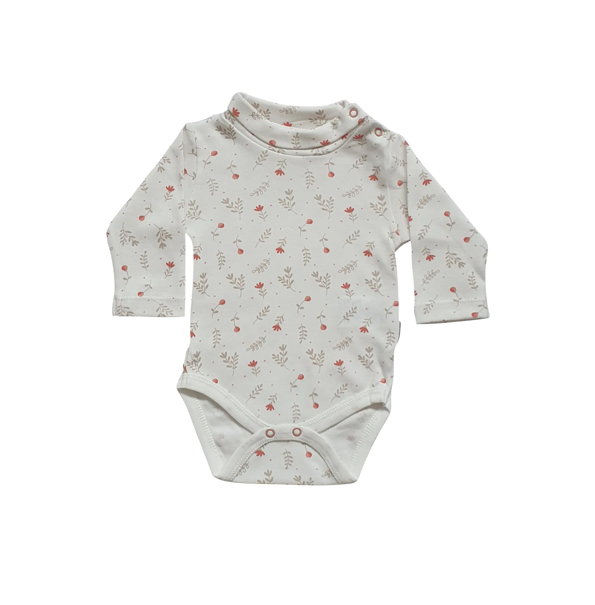 Bebetto Mock Turtleneck Bodysuit Floral (0-12mths)