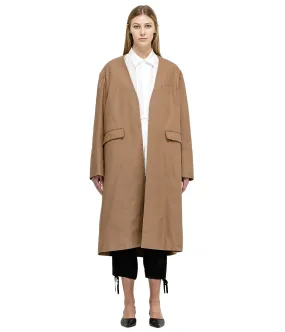 Beige Cotton Coat