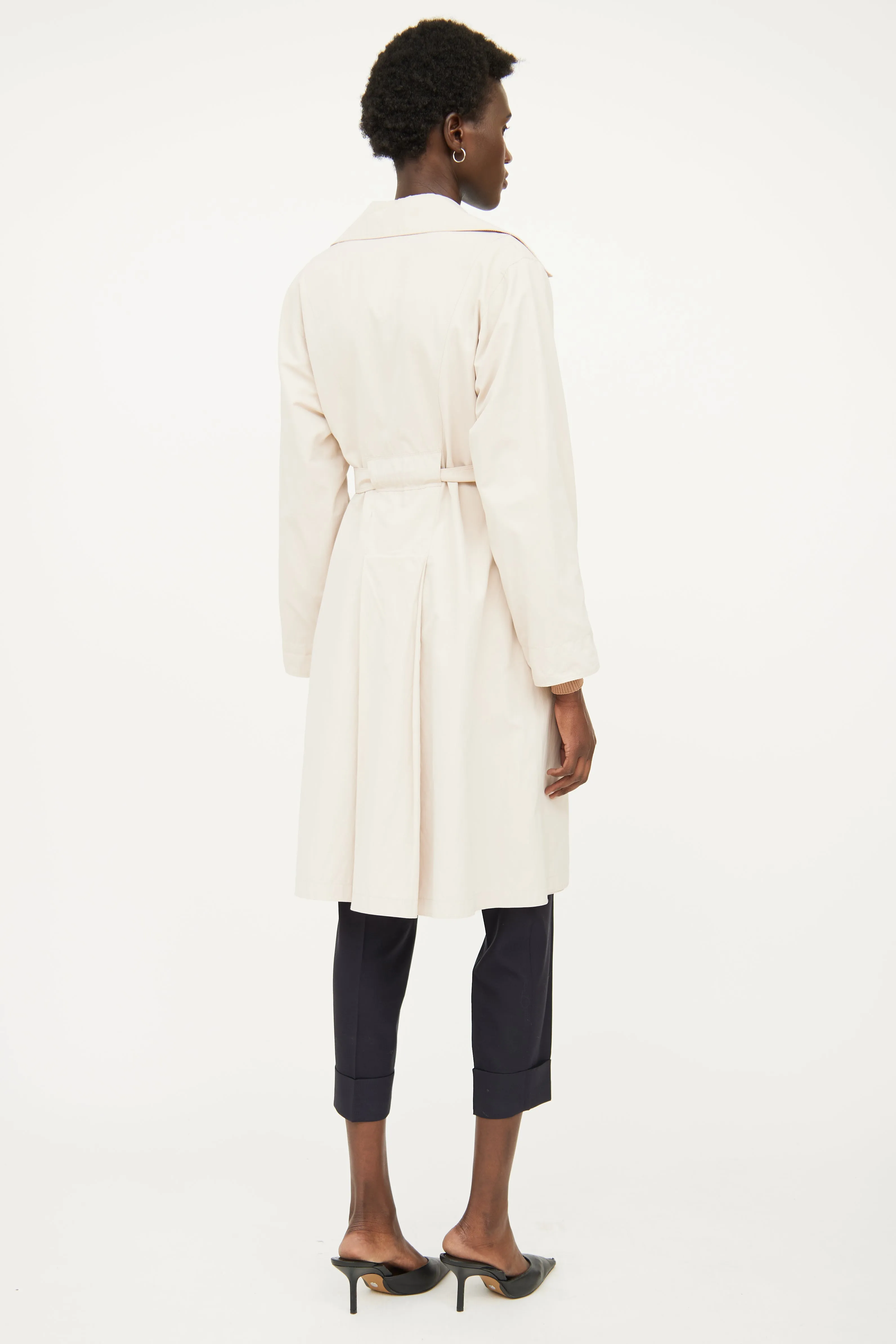 Beige Rain Trench Coat