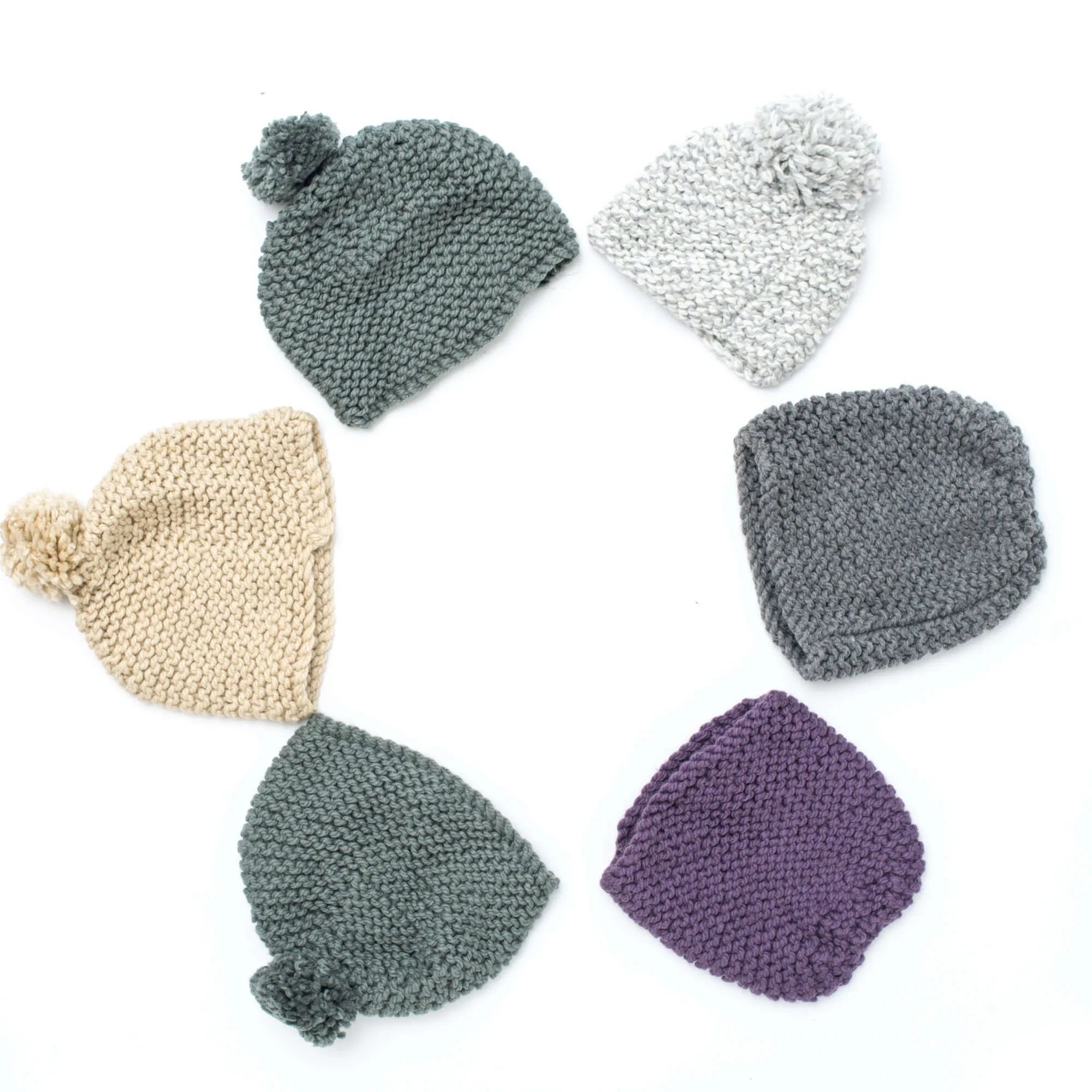 Bernat Knit All In The Family Hats