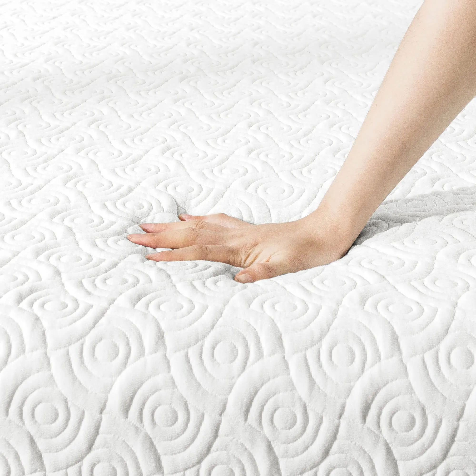 Best Price Mattress 9 Inch Signature Gel Memory Foam Mattress, Cooling Gel Infusion, Full,White