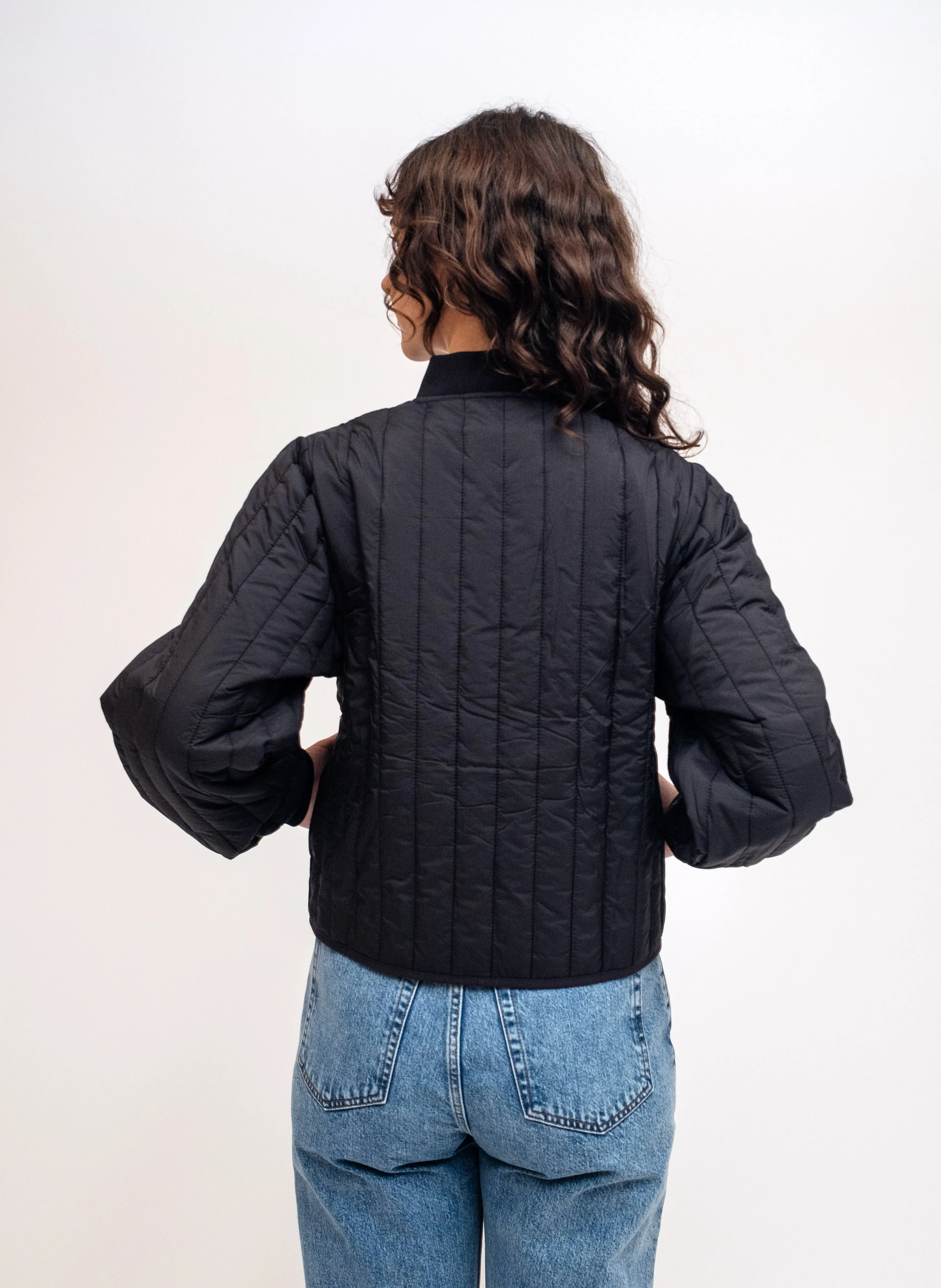 Black Banja Liner Bomber Jacket