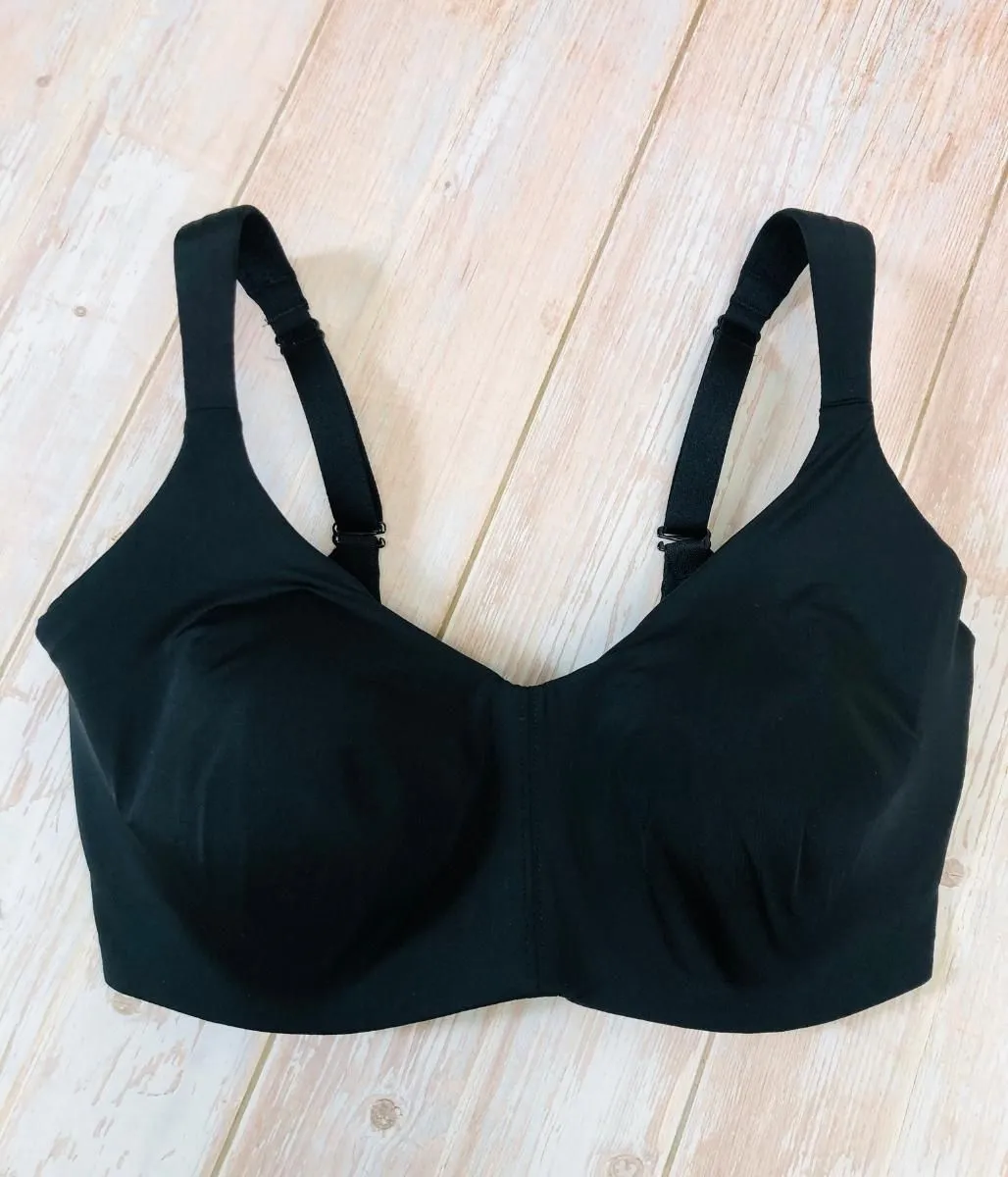 Black Wired Minimiser Bra