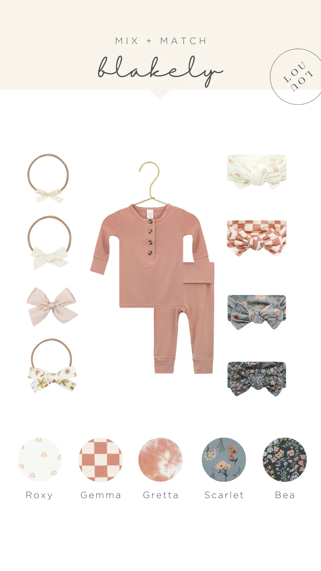 Blakely Newborn Headband Bundle (Gown)