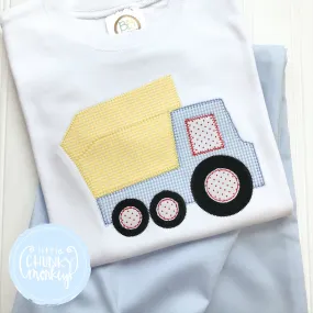 Boy Shirt - Applique Dump Truck