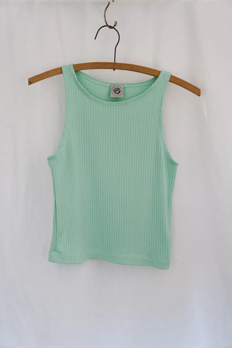 Bridget Cropped Tank - Mint