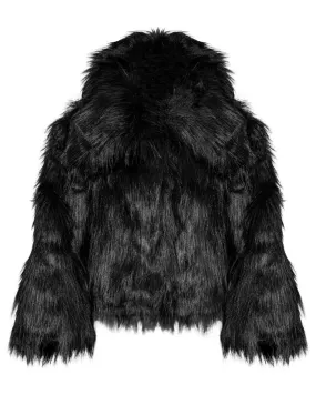 Cass Shaggy Faux Fur Coat