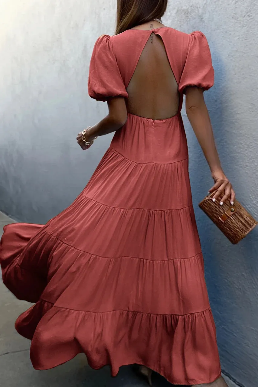 Cedros terracotta maxi dress