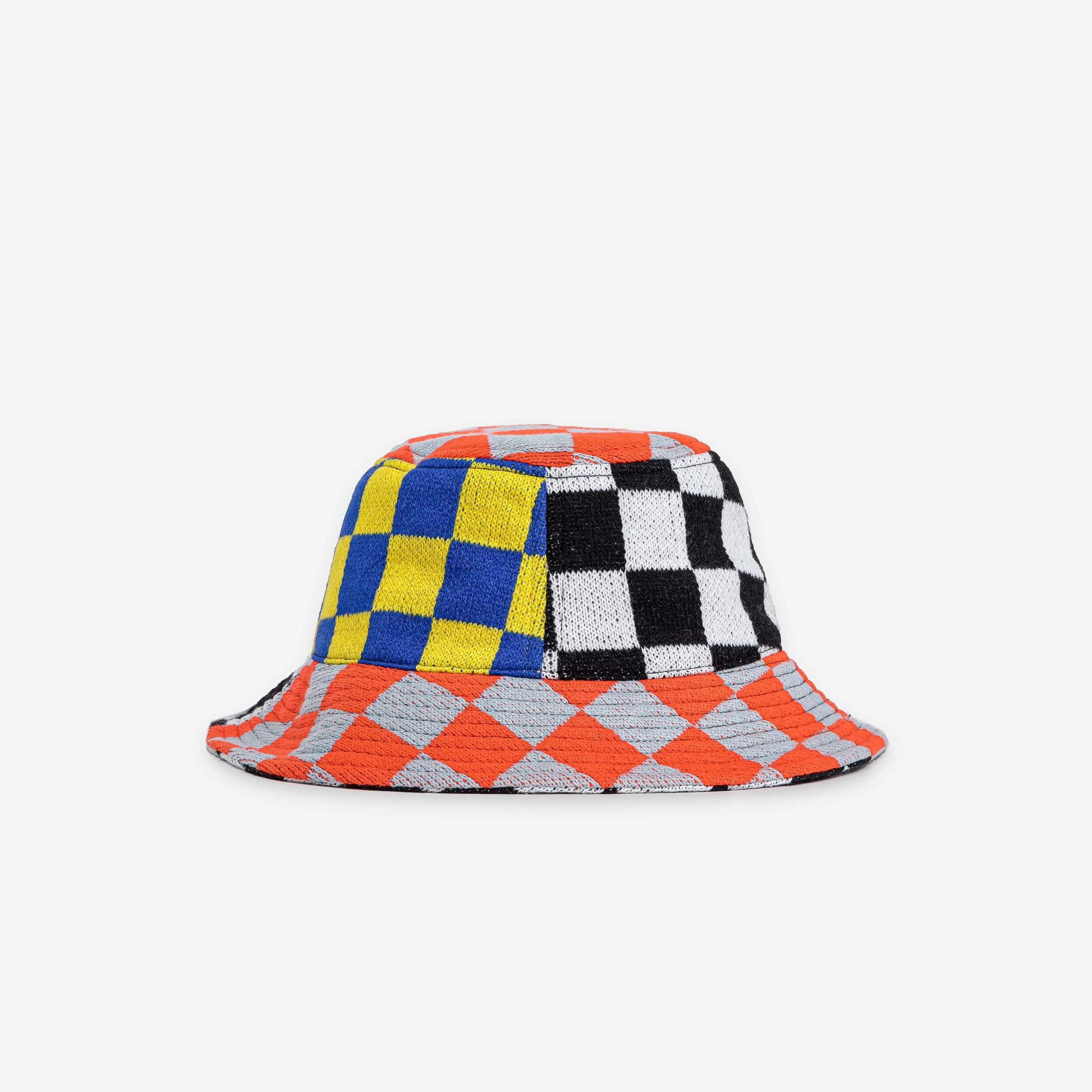 Checkerboard Patchwork Bucket Hat