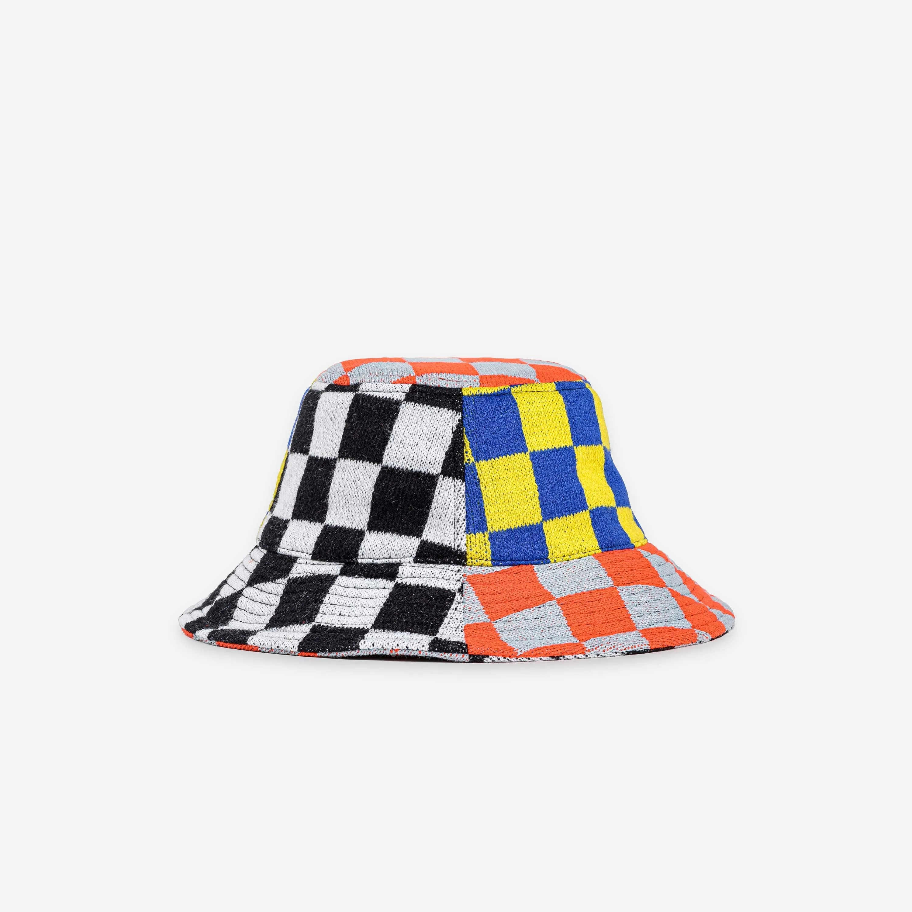 Checkerboard Patchwork Bucket Hat