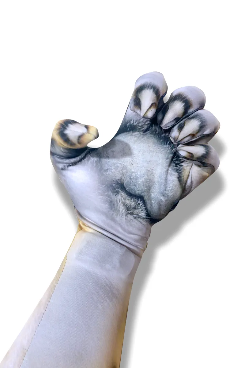 Cheetah Costume Gloves | Faux Fur