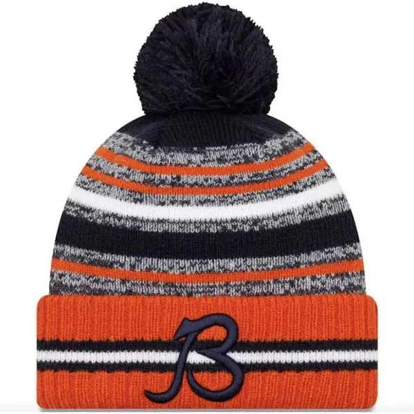 Chicago Bears New Era Sports Knit "B" Winter Hat