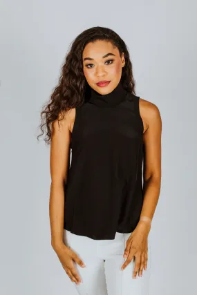 Cinq à Sept Lonny Silk Top Black