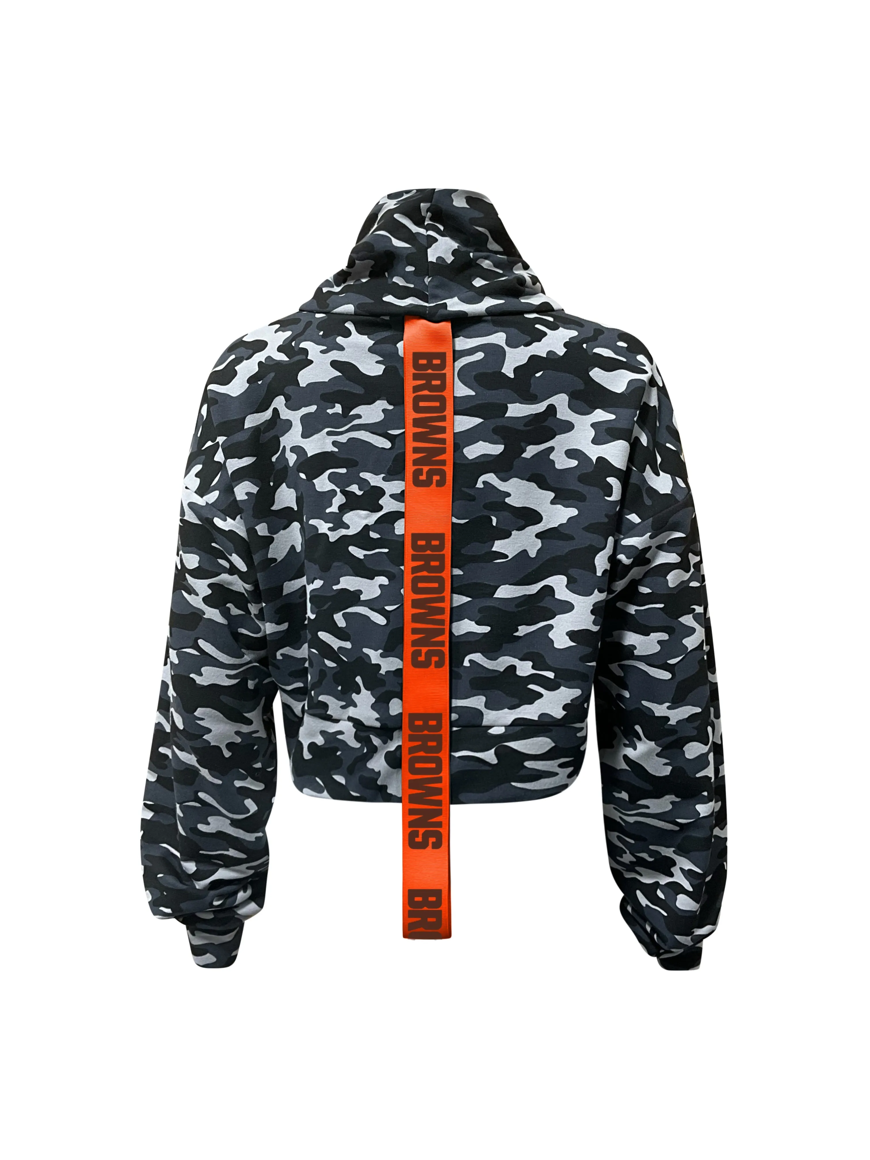 Cleveland Browns Crop Camo Sweatshirt