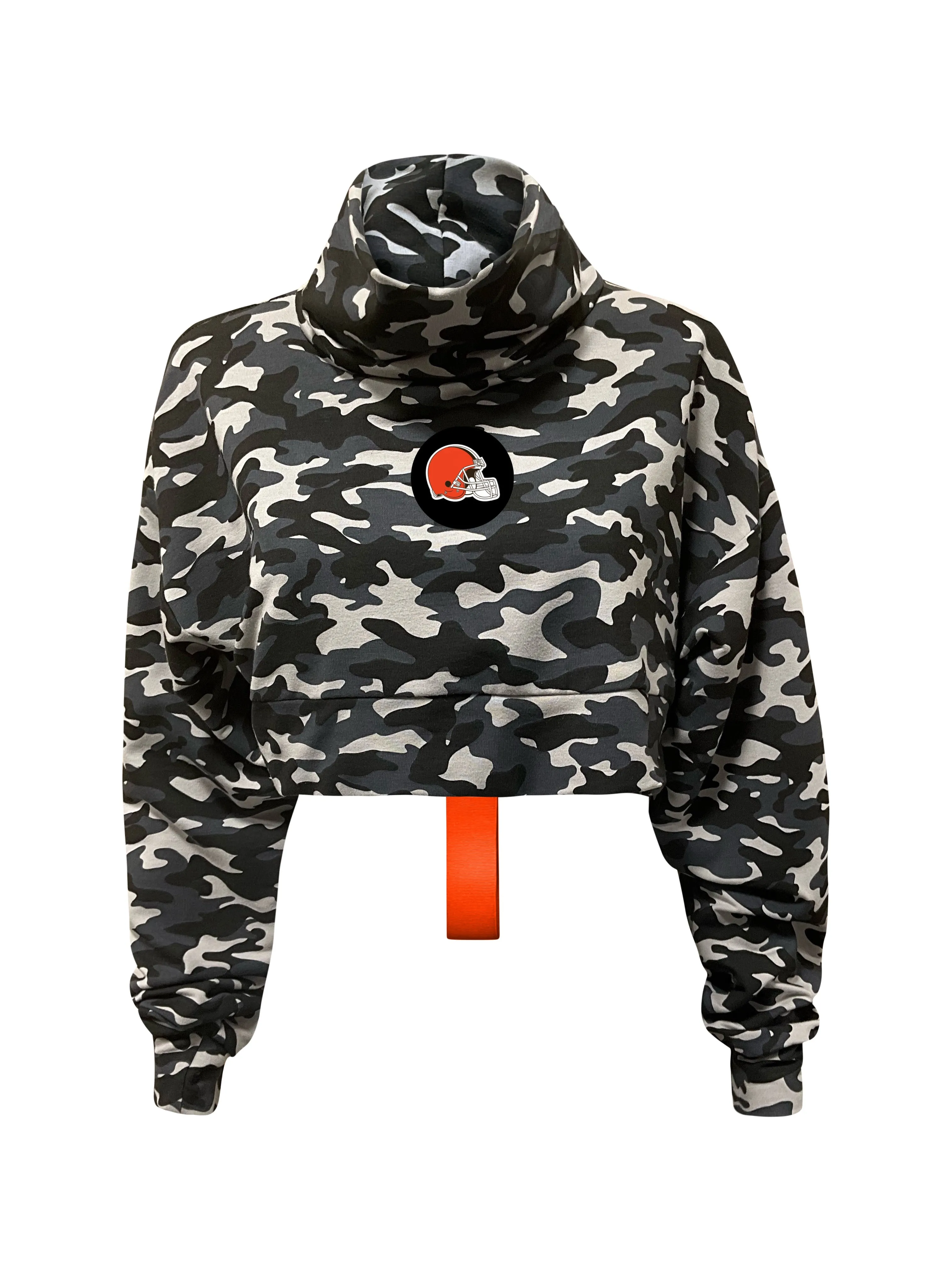 Cleveland Browns Crop Camo Sweatshirt