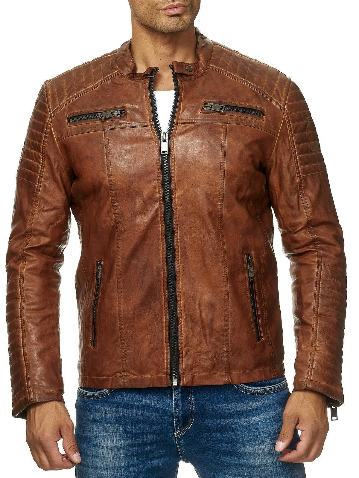 Cooper Biker Style Leather Jacket