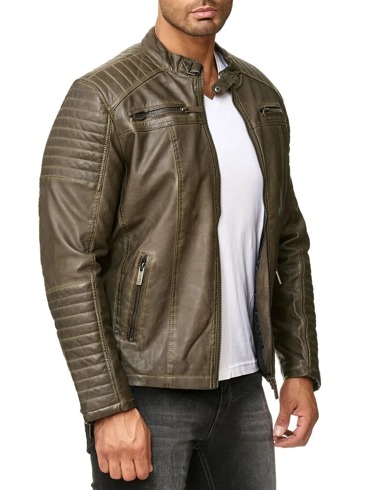 Cooper Biker Style Leather Jacket