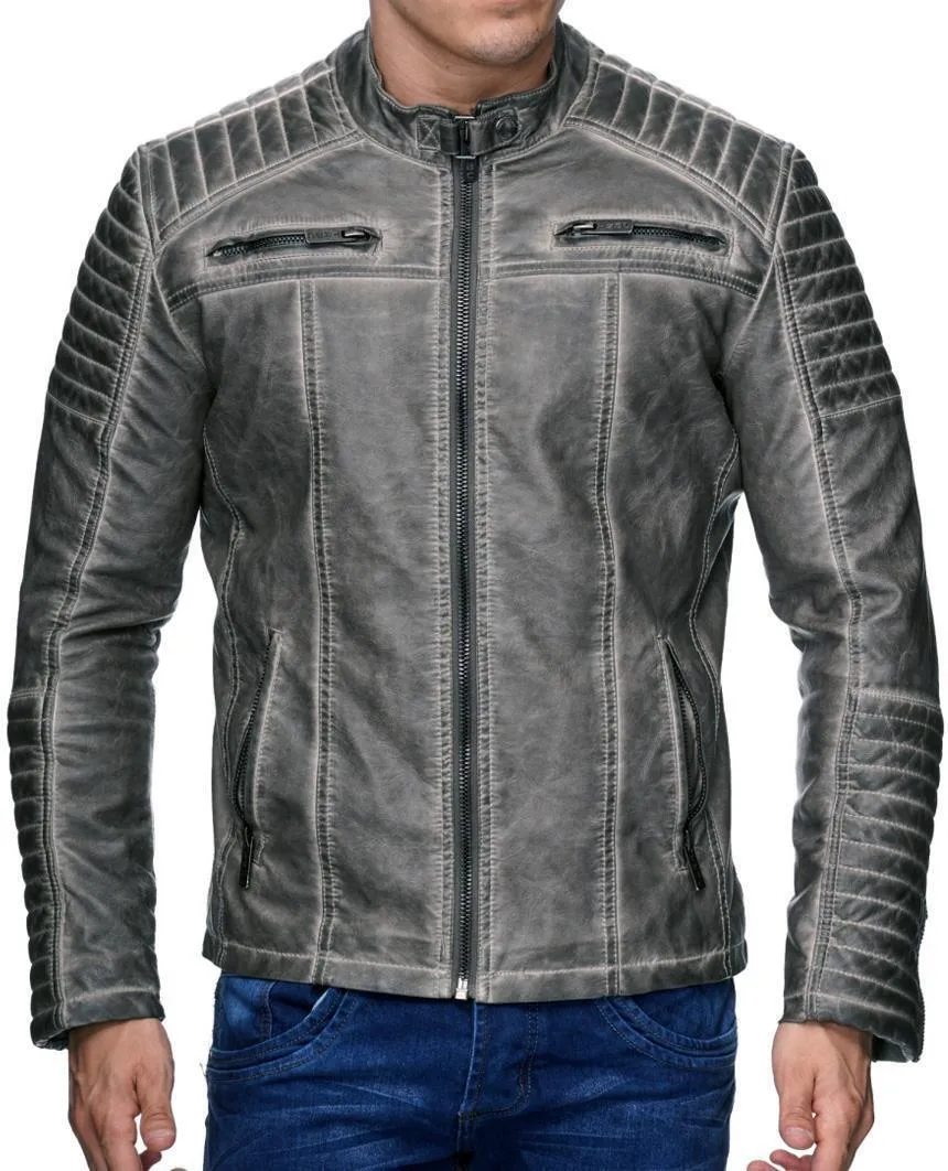 Cooper Biker Style Leather Jacket