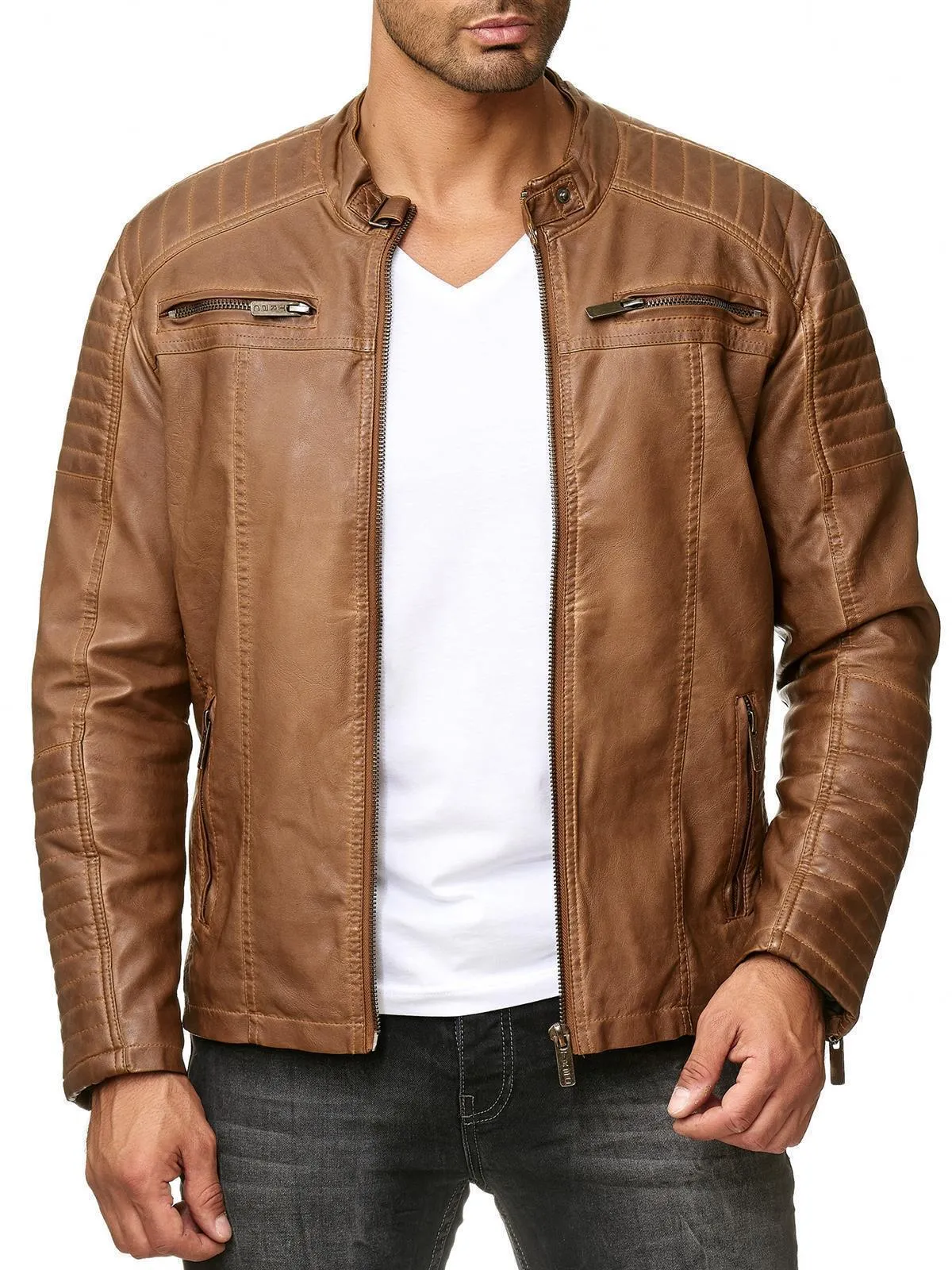 Cooper Biker Style Leather Jacket