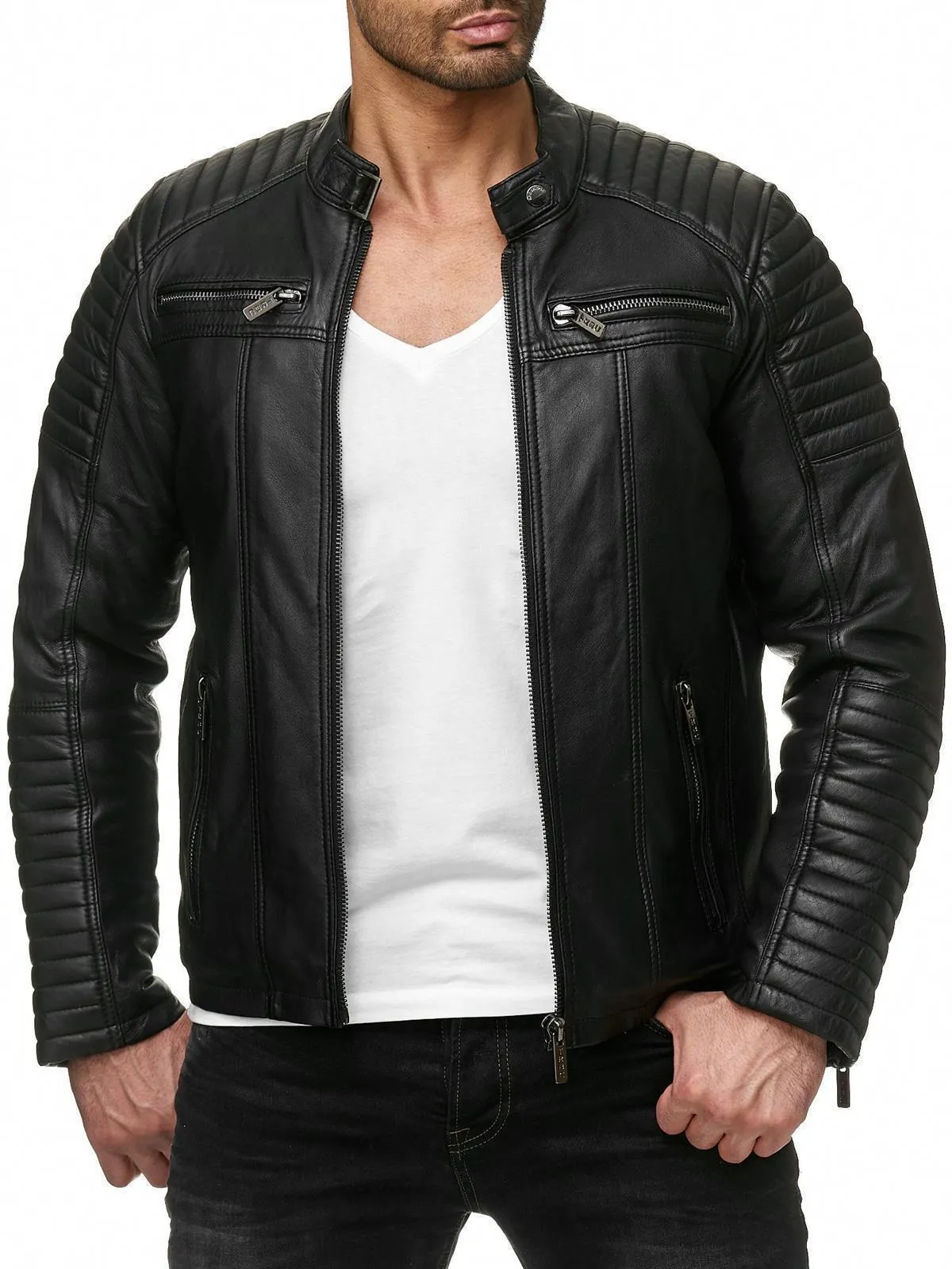 Cooper Biker Style Leather Jacket