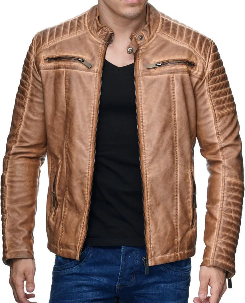 Cooper Biker Style Leather Jacket