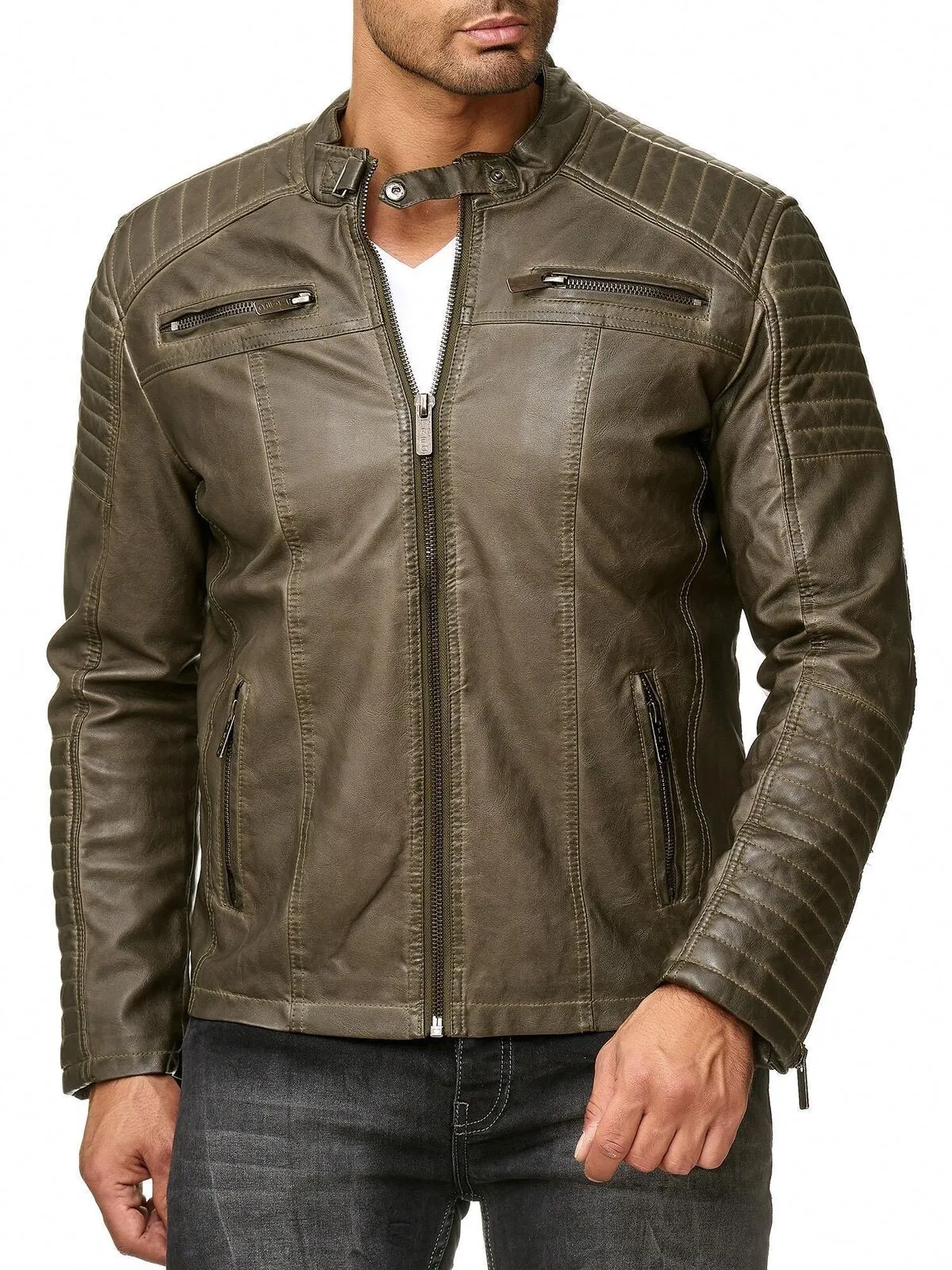 Cooper Biker Style Leather Jacket