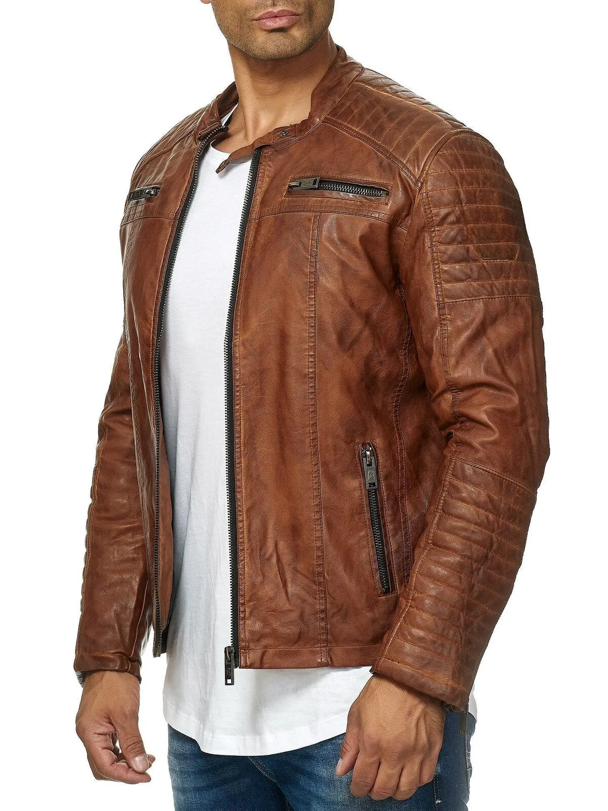 Cooper Biker Style Leather Jacket