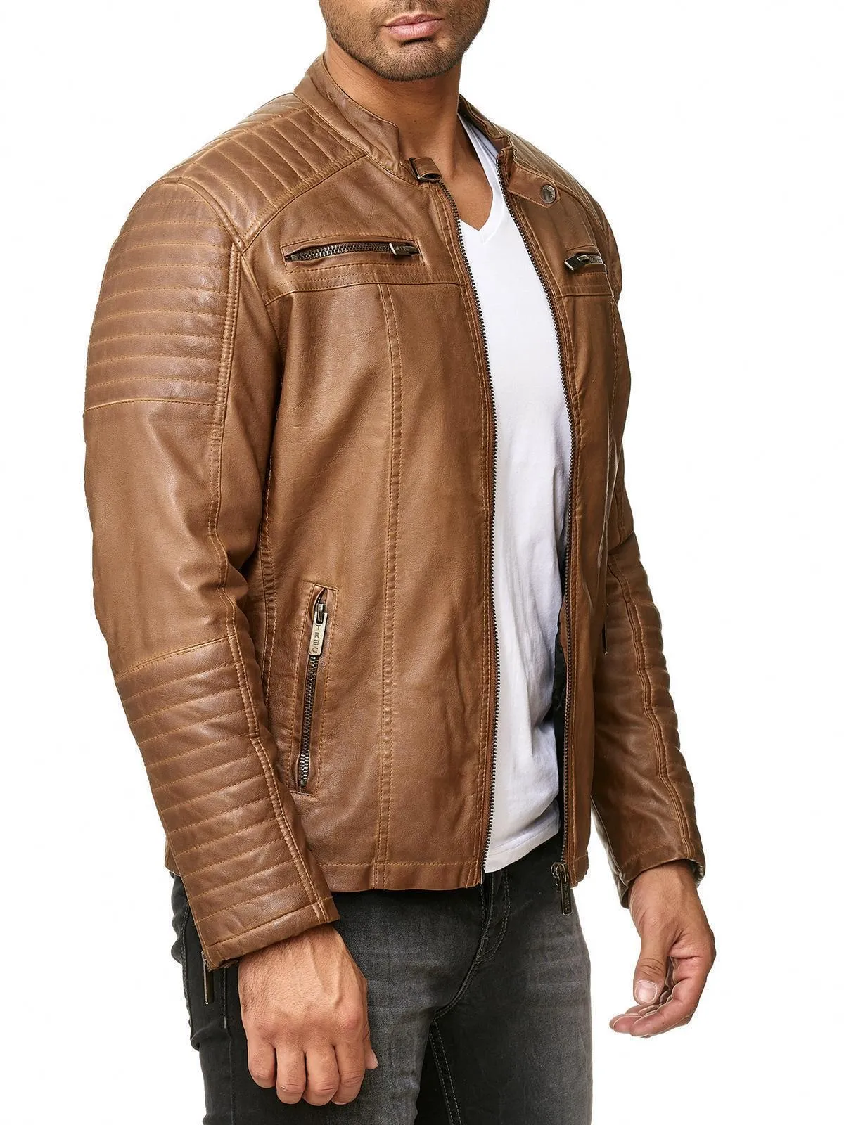 Cooper Biker Style Leather Jacket