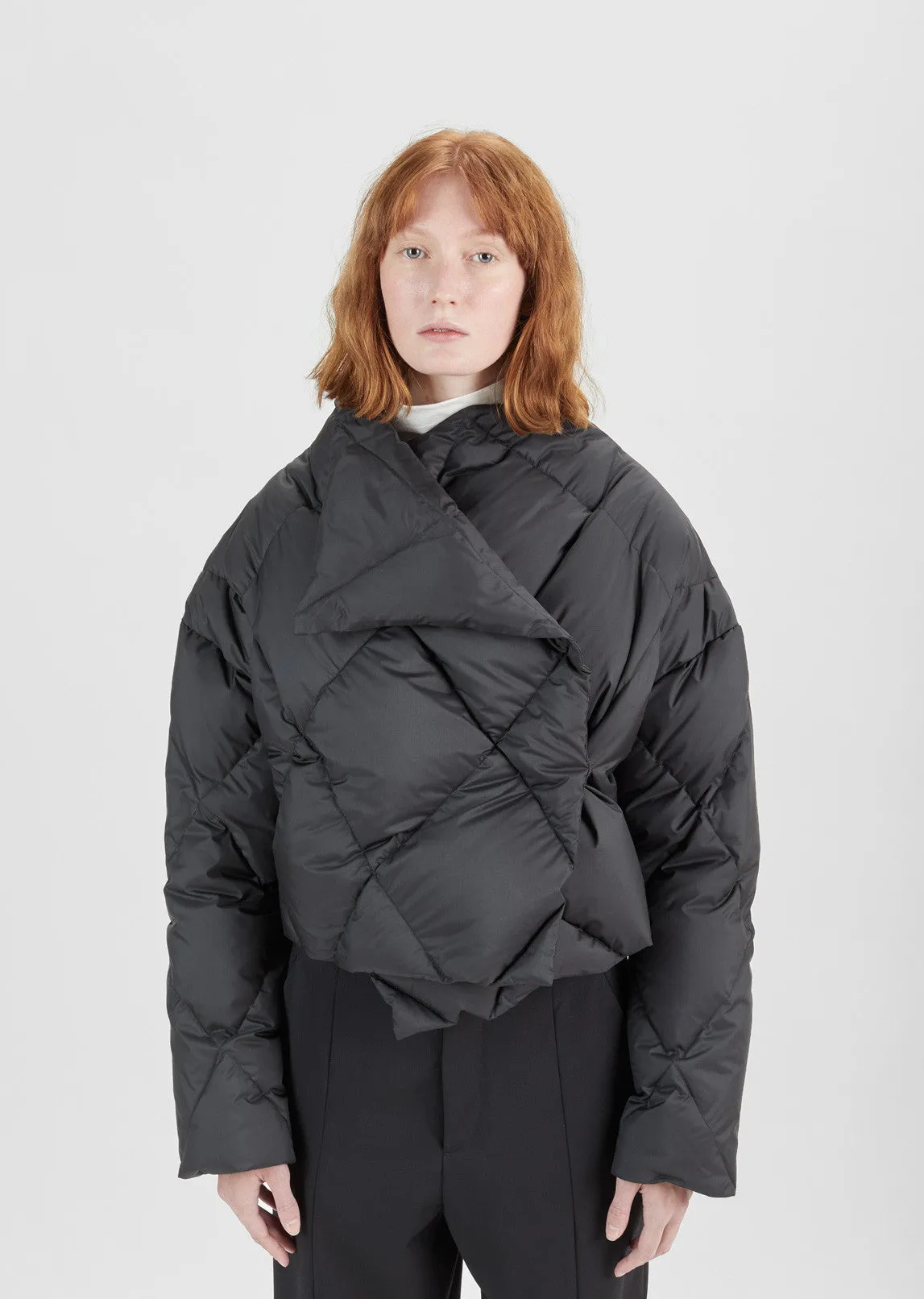 Cropped Quilted Puffer Jacket