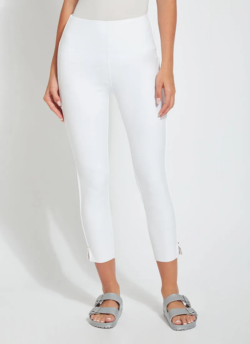 Cropped Side Slit Denim (Repreve® knit, 24.5" Inseam)