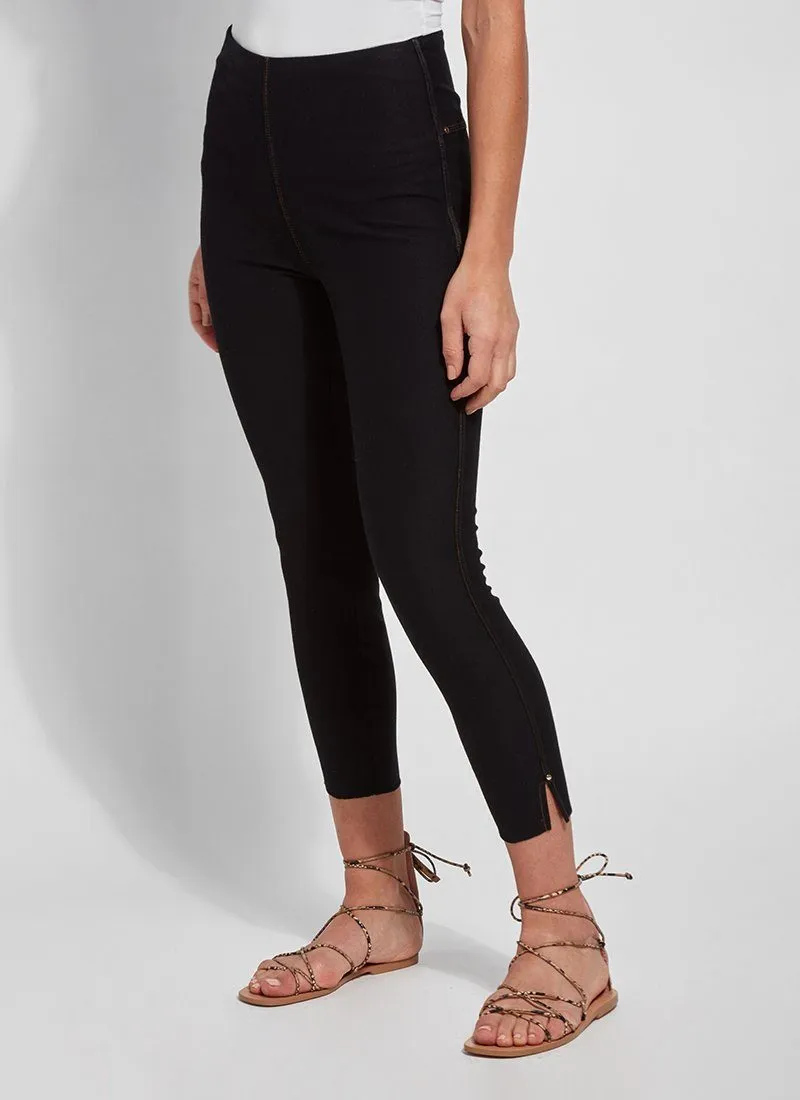 Cropped Side Slit Denim (Repreve® knit, 24.5" Inseam)